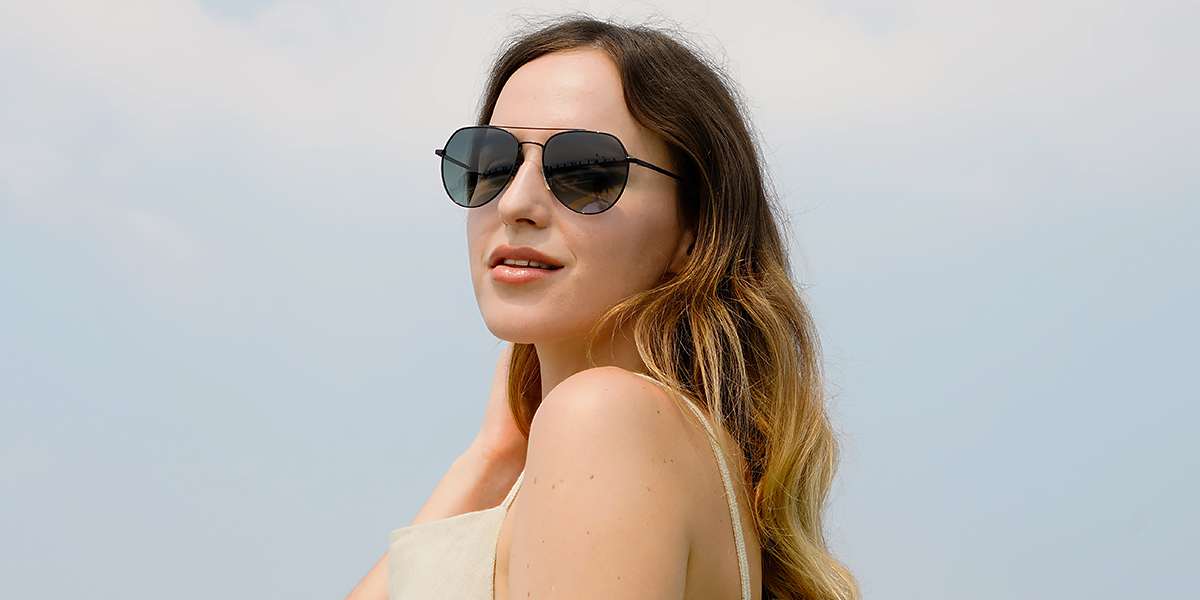 Unisex full frame metal sunglasses SMLT065