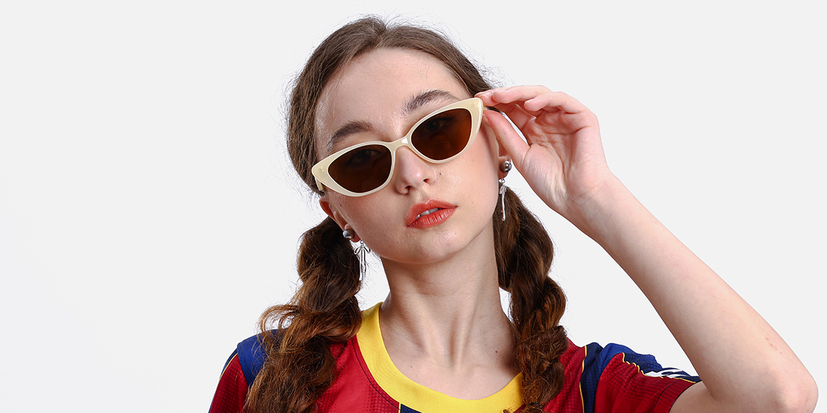 Women's full frame Acetate sunglasses S21643