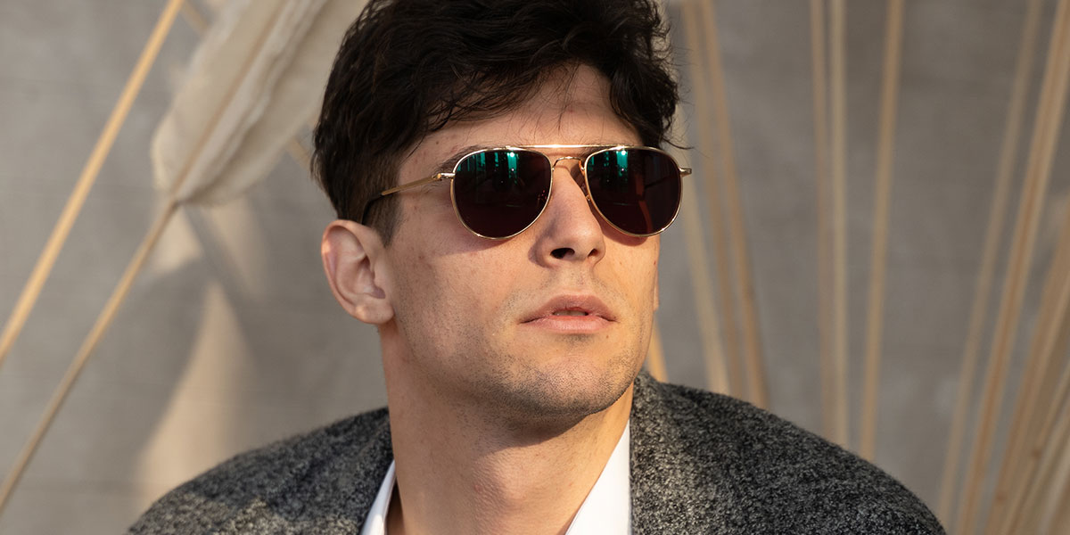 Unisex full frame metal sunglasses S33776