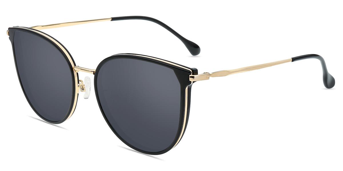Women's full frame mixed material sunglasses ST0165