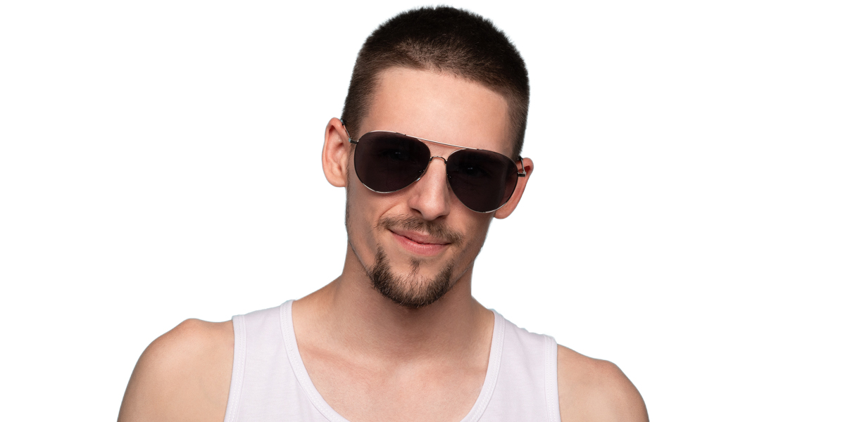 Unisex full frame metal sunglasses S68696