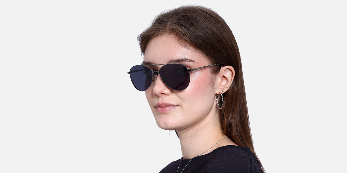 Unisex full frame metal sunglasses S68696