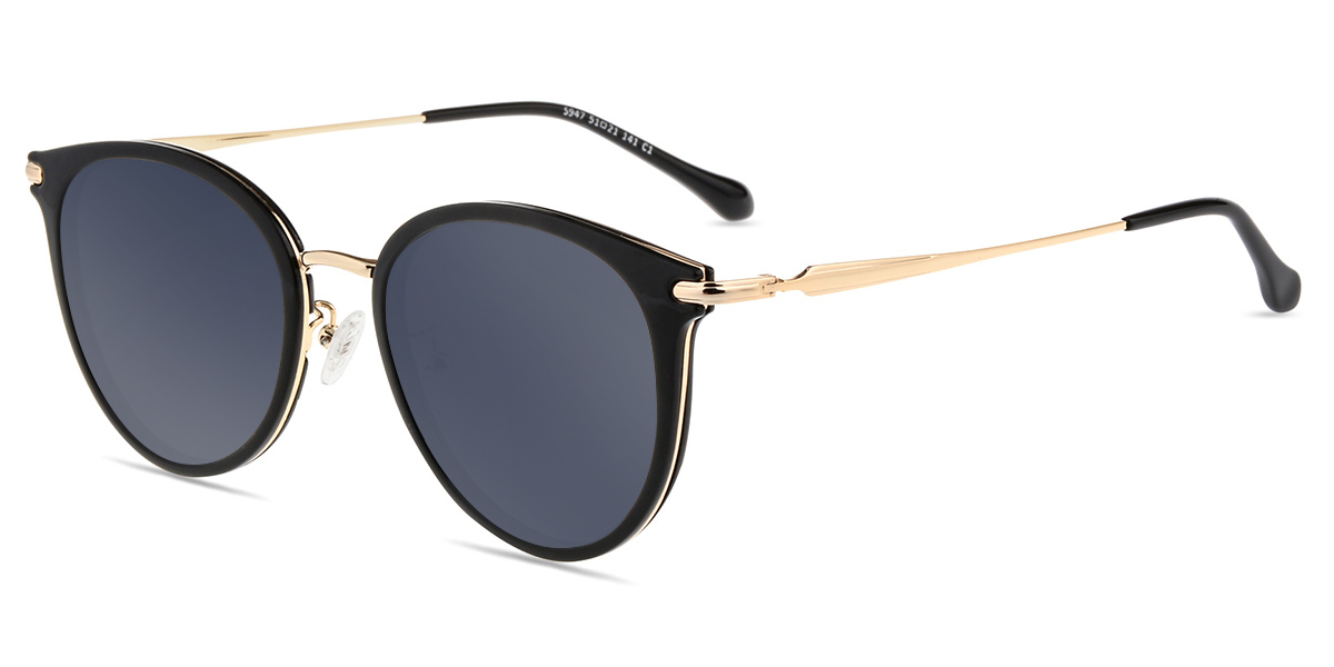 Unisex full frame mixed material sunglasses S79662