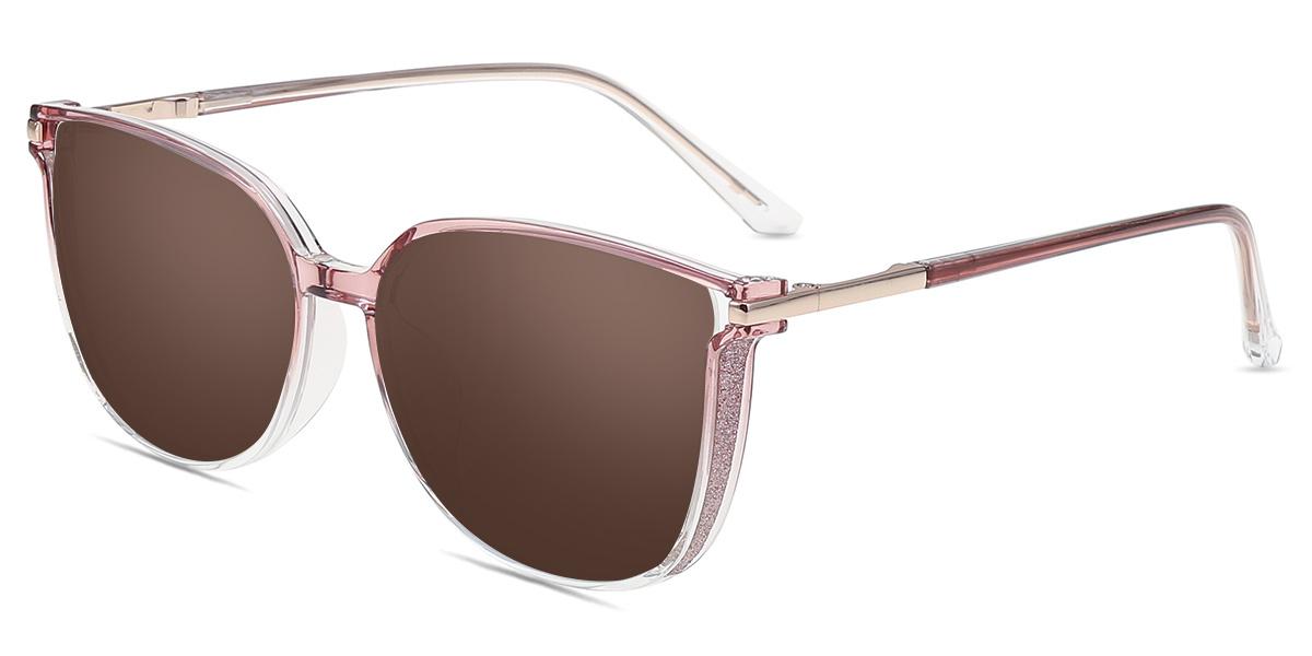 Women's full frame mixed material sunglasses ST0189