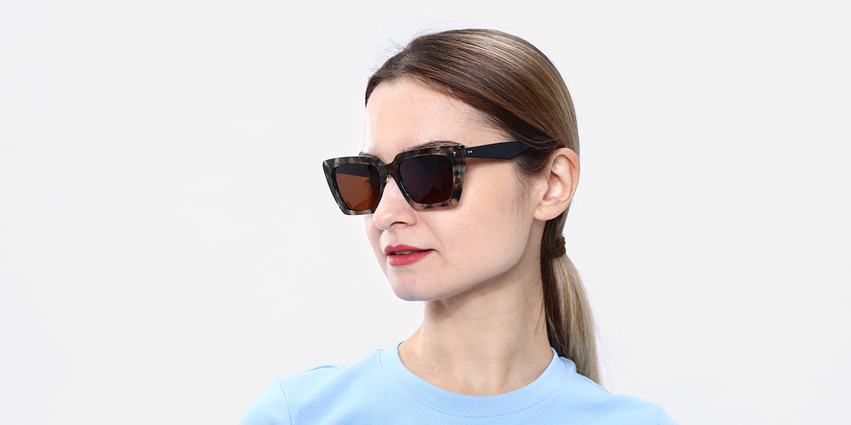 Women's full frame Acetate sunglasses S05022