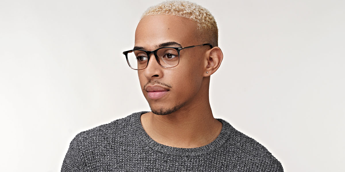 Unisex full frame mixed material eyeglasses MX40171