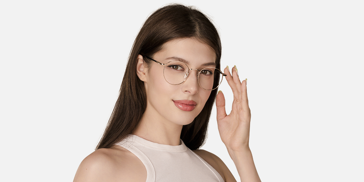 Unisex full frame metal eyeglasses YSL1230