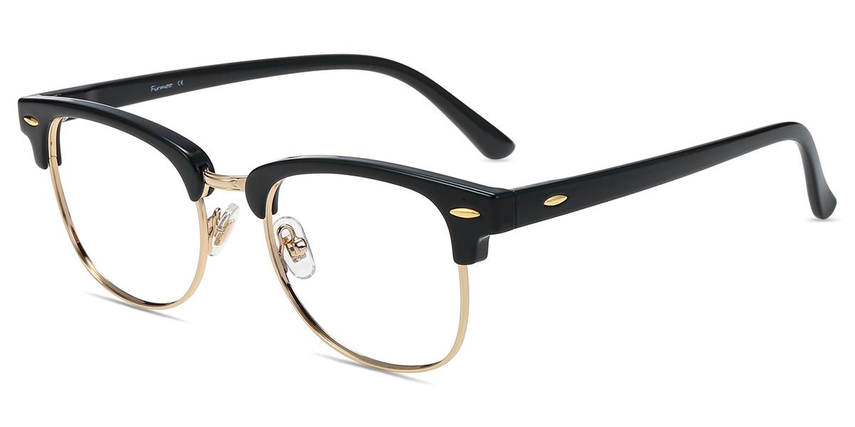 Unisex full frame mixed material eyeglasses MX30826 3 Unisex full frame mixed material eyeglasses MX30826