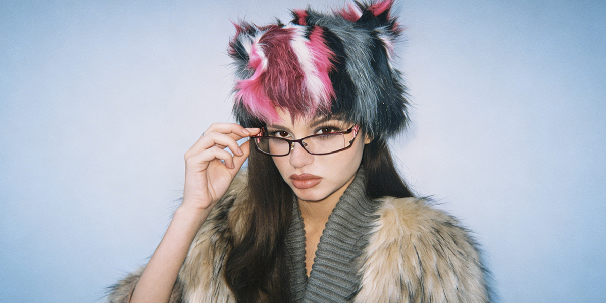 Women's semi-rimless Metal eyeglasses Thread6