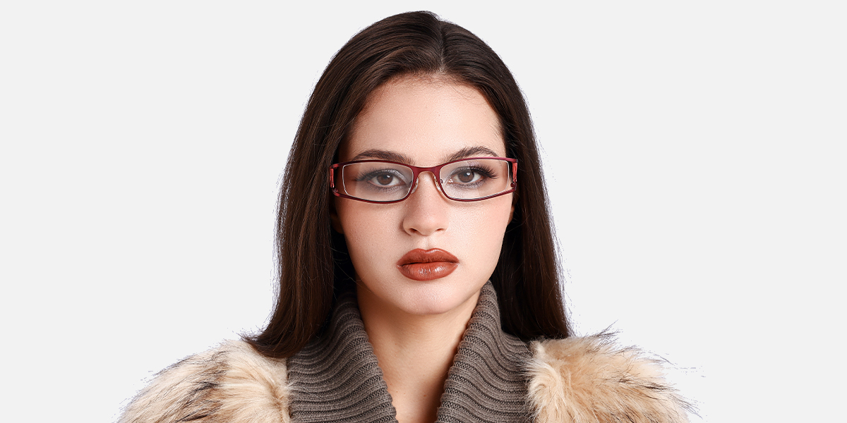 Women's semi-rimless Metal eyeglasses Thread6 4 Women's semi-rimless Metal eyeglasses Thread6