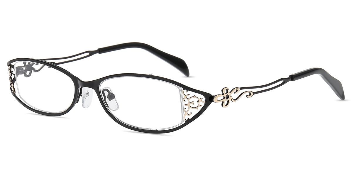 Women's semi-rimless Metal eyeglasses M36804