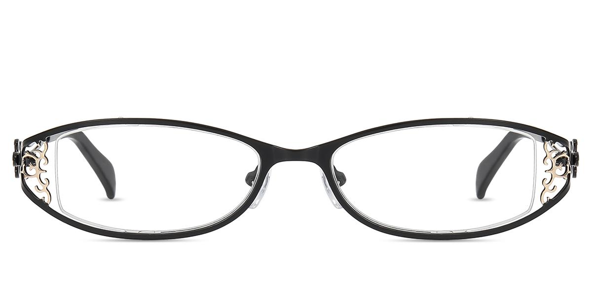 Women's semi-rimless Metal eyeglasses M36804