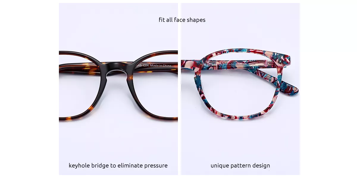 Unisex full frame acetate eyeglasses DBSN62305