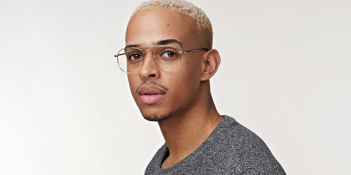 Unisex full frame metal eyeglasses M10487
