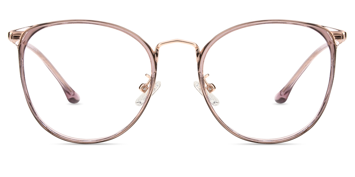 Women's full frame mixed material eyeglasses S11071X