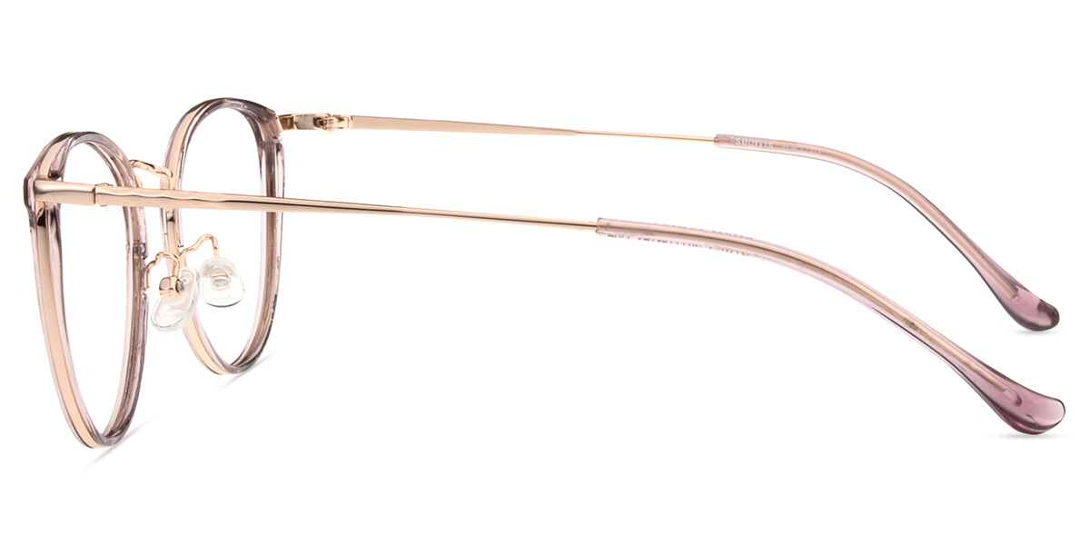 Women's full frame mixed material eyeglasses S11071X