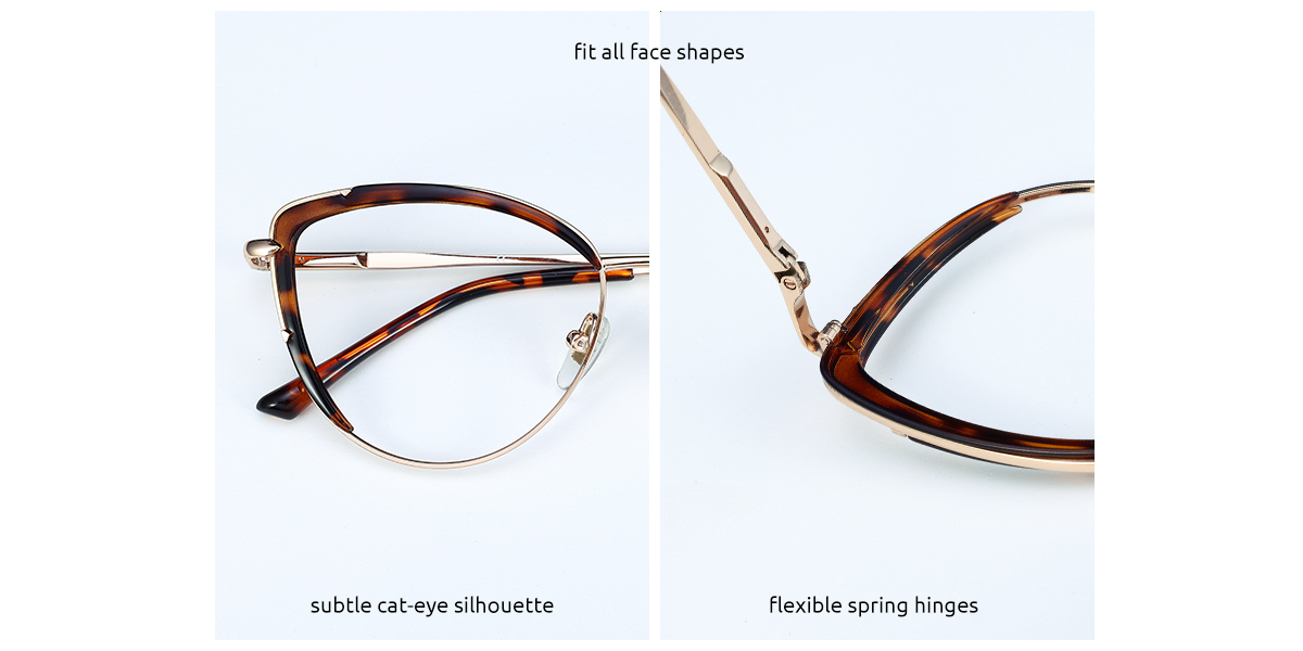 Women's full frame Metal&TR eyeglasses W87069